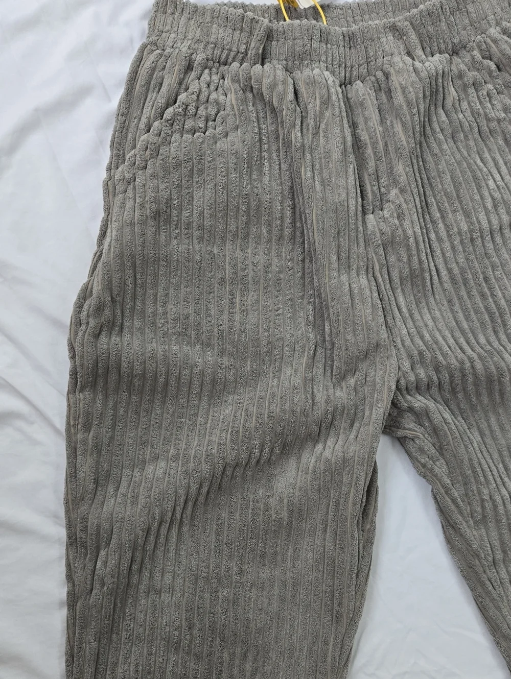 Men's/Unisex Japanese Style Grey Corduroy Street Style/Skater Pants Ankle Length
